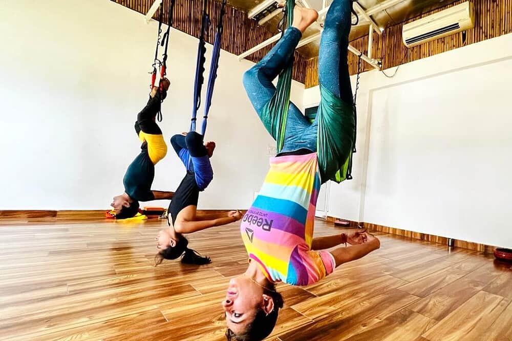 7 Day 50 Hour Aerial Yoga Teacher Training YACEP Course in India 4