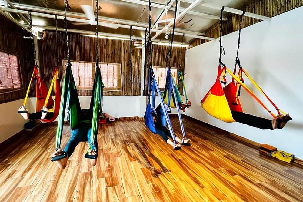 7 Day 50 Hour Aerial Yoga Teacher Training YACEP Course in India 8